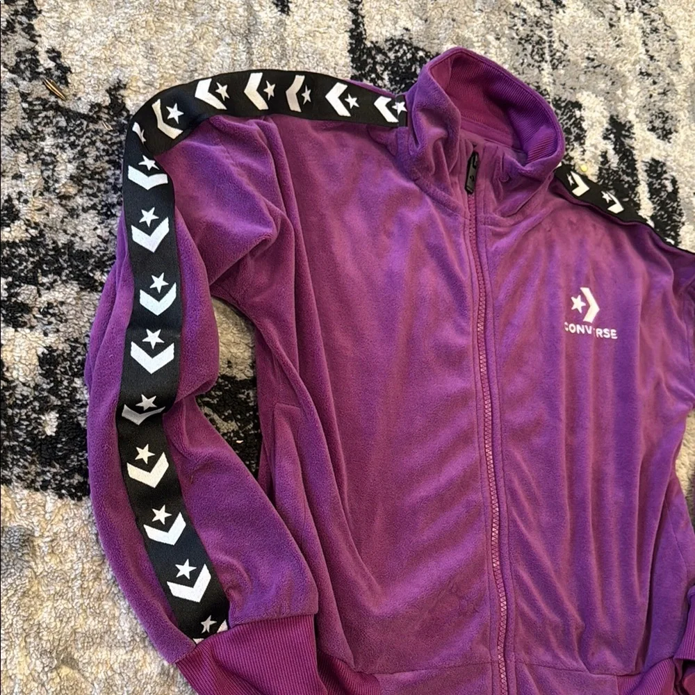 🛍️Converse Purple Track Jacket